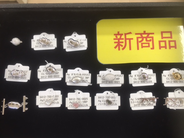 パールの季節です★パール用クラスプのご紹介★